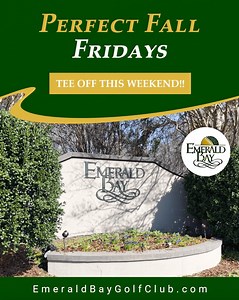 There’s no better way to kick off the weekend than with a round at Emerald Bay Golf Club. 📞 850.837.5197 💻 https://www.EmeraldBayGolfClub.com #FallGolf #GolfAndChill #EmeraldBayGolf | Emerald Bay Golf Club