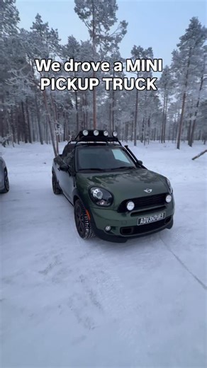 Meet the MINI Paceman Adventure Pickup — a wild one-off concept that's beyond cool. And @official_miniclassic let us drift it and drive it across a frozen lake in Sweden | BMWBLOG
