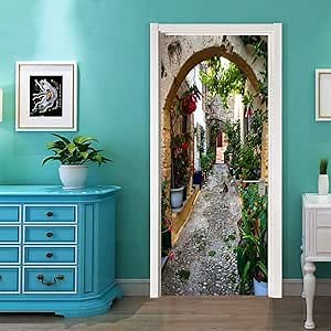 3D Door Decal Stickers Decor Mural Removable Vinyl Wall Art for Home Decor