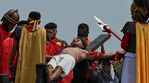 Man nailed to a cross for 36th time in brutal crucifixion reenactment to mark Good Friday