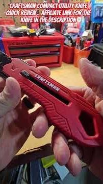 craftsman compact utility knife review. affiliate link for this knife in the description