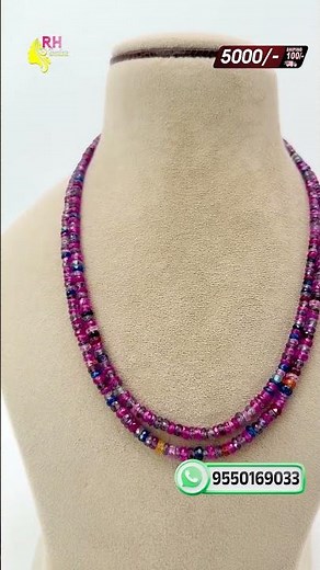 Natural Rainbow Beads | Customized Necklace Beads | Trending Multi-Color Beads Collection