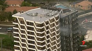 Toowong: Firefighters called out to a high rise building on High Street. Turned out to be a smoke test on a construction site. www.7news.com.au #Toowong #7News | 7NEWS Brisbane