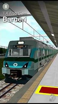 OpenBVE: TUE FROTA C em BARUERI! Linha 8 Diamante #ohama #train #openbve