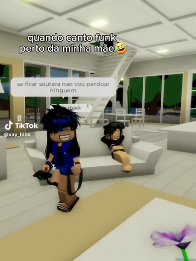 Cantando Funk Perto da Minha Mãe no Brookhaven - Voz da Xay Blox