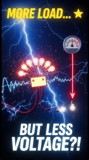 Why does voltage drops when load increases? #education #engineering #shorts