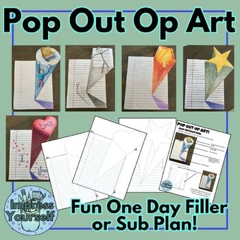 Optical Illusion Art Worksheets | Op Art Step-by-Step Activities