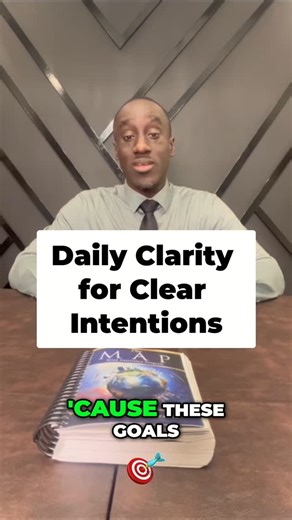 Richard Addo-Kessie on Instagram: "Read your Map Book twice a day. 5 minutes to keep intentions clear. Clarity is power. Follow for more Insights #Intentions #Clarity #Mindset #Goals #MapBook #MotivationDaily #theMAPbook"