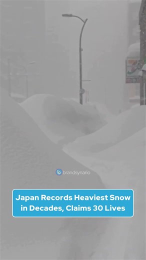Japan Records Heaviest Snow in Decades, Claims 30 Lives