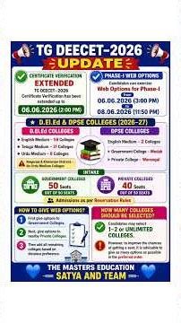 TG DEECET Web Options ఎలా ఇవ్వాలి? Government vs Private Colleges Certificate Verification Extended