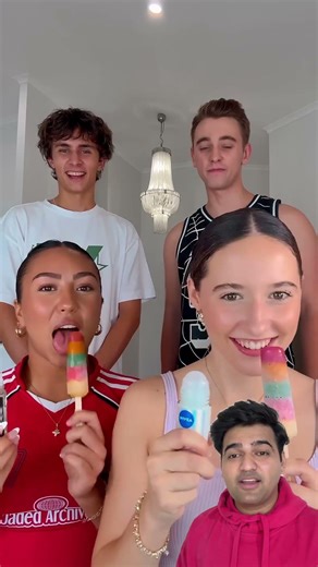Deodorant and ice pop challenge is the funniest #shorts