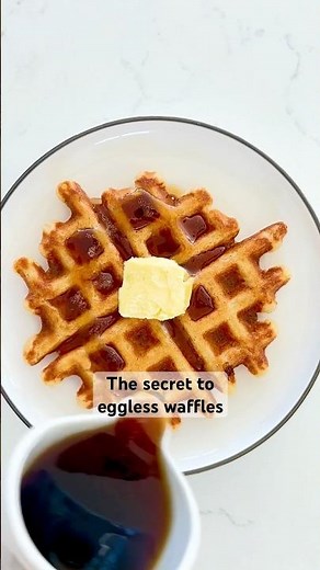 The Secret to Fluffy Eggless Waffles!