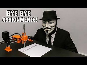 This Machine Writes My Own Handwriting ! | Homework Writing Machine