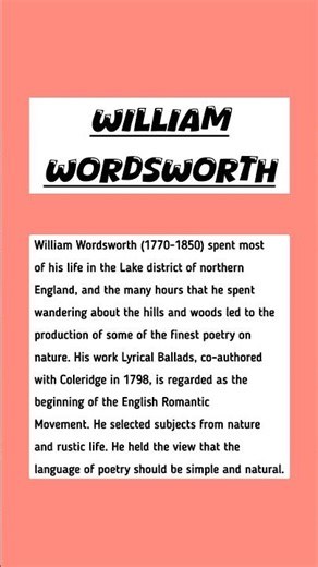 William #Wordsworth #biography