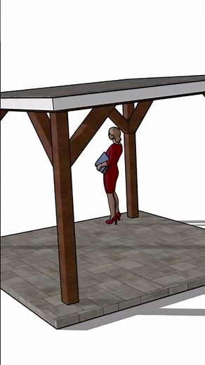 10x10 Flat Roof Gazebo - DIY Plans #pergola #pavilion #gazebo