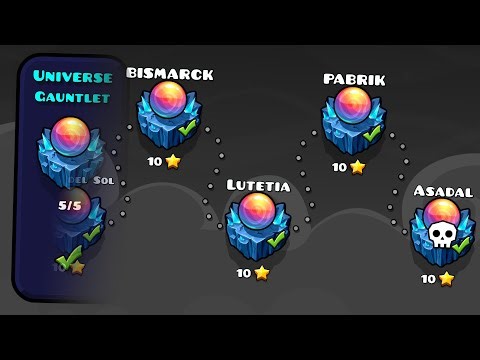 [2.2] Universe Gauntlet - ALL LEVELS, PATHS & COINS | Geometry Dash
