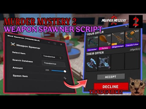 [NEW 🔪] MM2 BEST WEAPON SPAWNER SCRIPT | SPAWN ANY WEAPON | TRADEABLE | KEYLESS | PASTEBIN (2026)