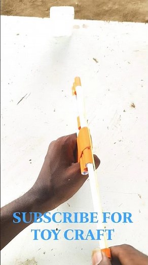 DIY Paper Gun: How to Make a Rubber Band Paper Pistol at Home #short #video #viral #subscribe
