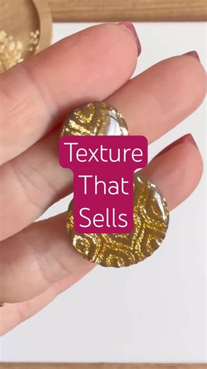Polymer Clay Tutorial | Fuzzy Eye Texture Roller + Gold Leaf Reveal