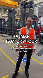 Ever wondered how our machines come to life? Take a tour inside the Kalmar factory in Poland with Tomasz Kurys, and see up close how in the counter balanced assembly lines engines, powertrains and masts are carefully put together. As a final we show you the yard where some electric forklifts, reachstackers and container handlers stand ready for action. | Kalmar Global
