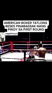 2.4K reactions · 25 shares | AMERICAN BOXER TATLONG BESES PINABAGSAK NANG PINOY SA FIRST ROUND #allfollowers #friends #newsfeed #Boxer #boxingday | Raged Rocyo | Facebook