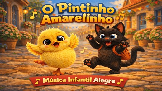 🐣🎬 – Música “O Pintinho Amarelinho e o Gato Pedro” 🟡🎶 Essa versão do Pintinho Amarelinho vai derreter seu coração! 🐱💛 Com o Gato Pedro entrando na brincadeira, essa música ficou ainda mais fofa e divertida! 👧🧒 Perfeita para crianças, escolas, famílias e muito amor musical. ▶️ Dê o play, cante junto e compartilhe com quem ama música infantil! ✨ Animação 3D estilo Pixar • Letra completa • Personagens encantadores 🔁 Salve e envie pra quem tem um pequeno em casa! #PintinhoAmarelinho #GatoPe