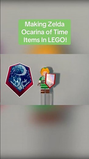 USING BIG BRAIN LEGO TECHNIQUES To Make The Zelda MIRROR SHIELD