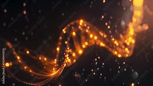 This Video showcases an abstract golden spiral, a mathematical pattern found in various natural phenomena, Dna editing with CRISPR technology