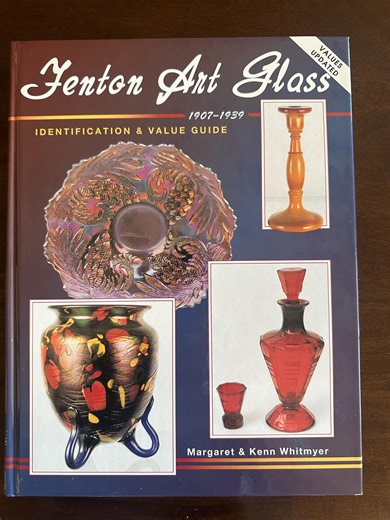 Fenton Art Glass Identification & Value Guide 1907-1939~ Whitmyer~ Excellent Condition FREE SHIPPING - Etsy