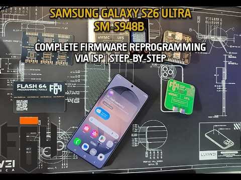 Samsung Galaxy S26 Ultra SM-S948B: Complete Firmware Reprogramming via ISP | Step-by-Step #f64