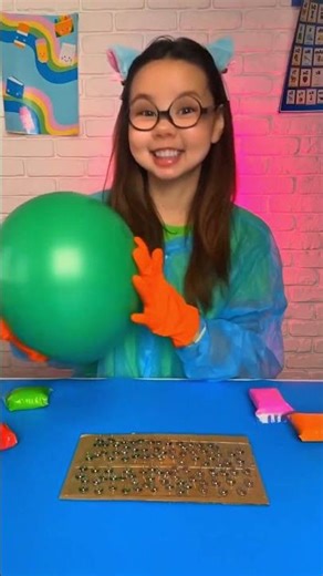 The Mystery of the Unpoppable Balloon! 🎈 Fun Science Experiment #shorts