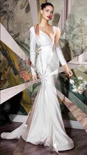 Off-White Satin Dress | Sivory Collection