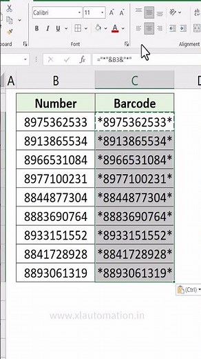 Generate Barcode in Seconds Using This Excel Hack #excel #excelforbeginners #exceltips