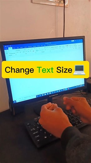 How to Change Text Size in MS Word🖥️🔥| Increase or Decrease Font Size Fast💻📈