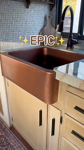 7.3K views · 25 reactions | Just finished installing this absolutely stunning copper farmhouse sink, and I’m in love  It’s the statement piece this kitchen needed. What do you think—worth the upgrade?” Drop your thoughts or questions in the comments! #KitchenGoals #CopperSink #FarmhouseStyle #DIYHome | Nailgun.Nelly | Facebook