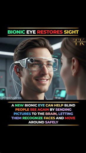 The Khabree on Instagram: "Bionic Eye Breakthrough Restores Vision A revolutionary new bionic eye is giving hope to millions by helping blind individuals see again 👁️✨. This next-gen device sends real-time visual signals directly to the brain, allowing users to recognize faces, identify objects, and move around safely without assistance. With AI-powered imaging and neural mapping, this futuristic tech could soon restore functional vision to those who’ve never seen the world clearly — marking on