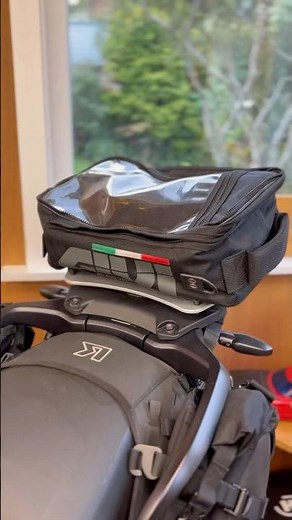 Easy way to attach soft bags to motorcycle luggage rack