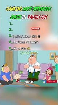 RANKING MOST OFFENSIVE JOKES IN FAMILY GUY 💀