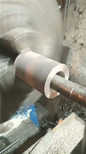 Brass metal bush turning boring process #home #new #machine #trending #viral #welding #cnc #factory
