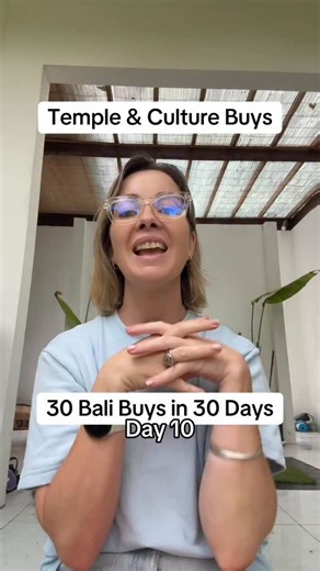 Day 10 of 30 Bali Buys in 30 Days The best souvenirs are the ones with meaning. 🌺🙏 Here’s what to bring home if you want a little piece of Bali’s culture with you: ✔️ Traditional ceremony sarongs ✔️ Offering baskets you can repurpose as home décor ✔️ Small gamelan instruments ✔️ Handmade prayer beads ✔️ Cultural books for the kids These aren’t just “souvenirs” they’re stories, traditions, and memories that actually last. Save this for your Bali shopping list. ✨ | Chad and Mia - Bali Family Tra