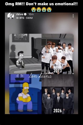 Rm via IG! You cannot separate BTS!😭✨ #kpop #bts #btsmember #ot7 #rm #instagram #btsarmy #new