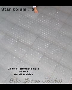 . Making of the galaxy of the stars! A beautiful repetitive process. Same pattern going all the way across in 3 directions! And the repetitive drum beats seemed just right! 🥰 #kolam #starkolam #kolamvideo #thelotusshakti | The Lotus Shakti