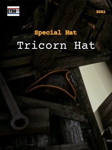 The Tricorn Hat! Pirates of Red Dead Redeption! Arrrrr☠️ #rdr2guide #tricorn #fyp #cydo9515 #hat