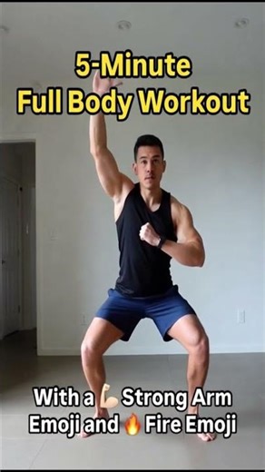 5-Minute Full Body Workout at Home | No Equipment Quick Fat Burn [09] #beautytips #motivation