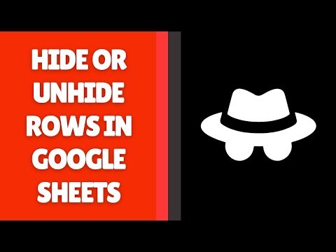 How to Hide or Unhide Rows in Google Sheets