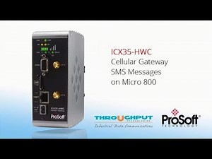 ICX35 – HWC Cellular Gateway - SMS messaging with an Allen-Bradley Micro800 Controller