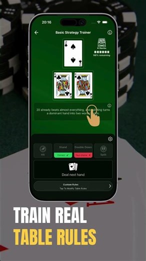 Blackjack beginner mistake: choosing the wrong move