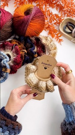Level up your hair game 🧶 The Suzette Scrunchie tutorial is a quick and easy crochet project 💫