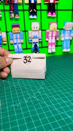 Papercraft Minecraft blind box 32 #shorts