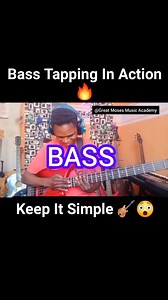 Bass Tapping In Action 🔥 Keep It Simple 🎸😲 @ Great Moses Music Academy #bass #tapping #basstapping #basslessons #basstutorial @highlight | Great Moses